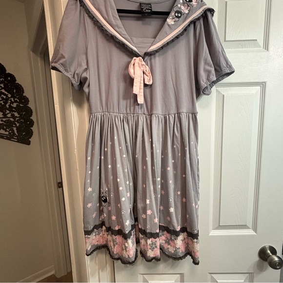 Studio Ghibli Spirited Away Cherry Blossoms Sailor Dress Plus Size 2X, EUC - Picture 7 of 17